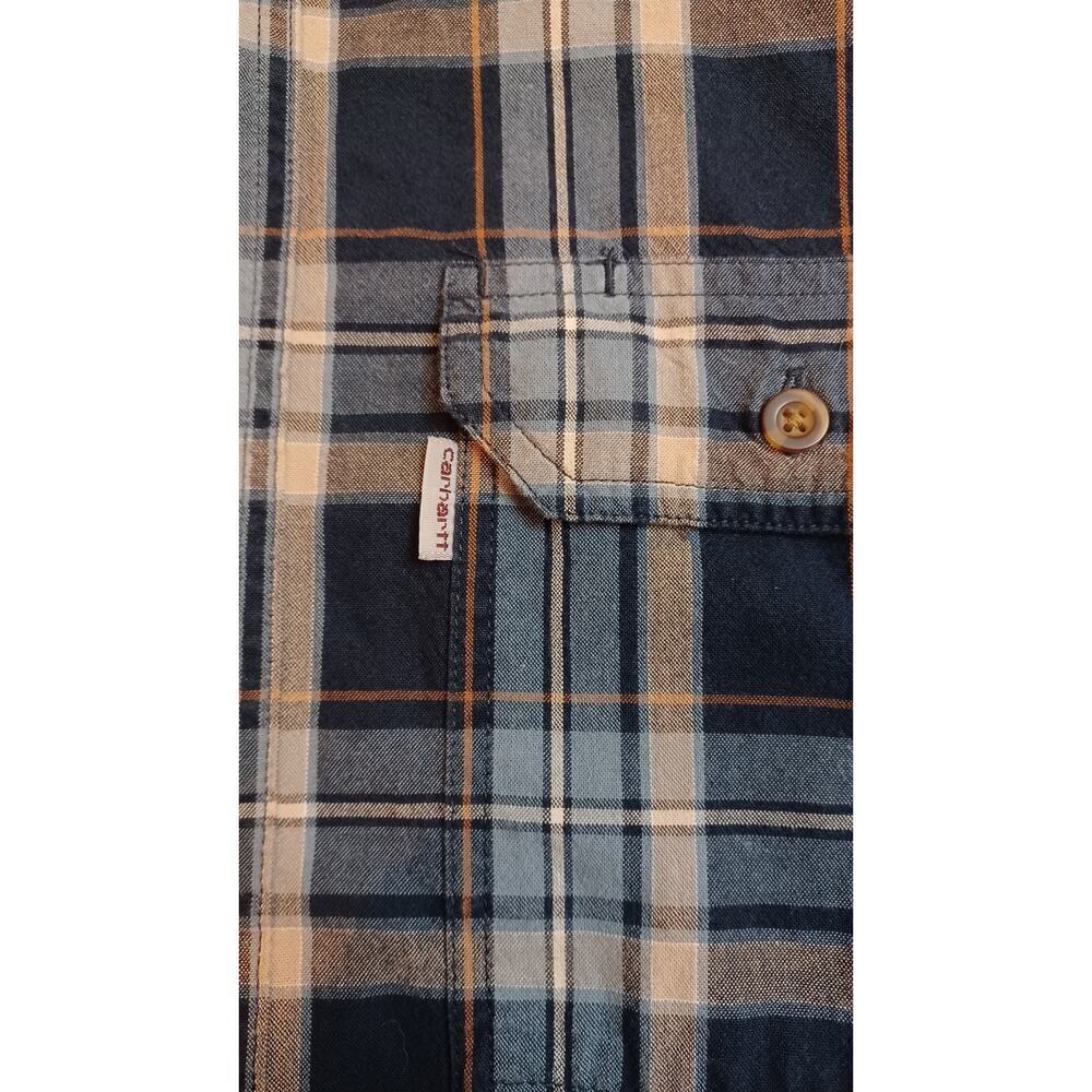 Carhartt Relaxed Fit Longsleeve Button Down Shirt sz:LARGE  EXCELLENT CONDITION - Picture 3 of 4